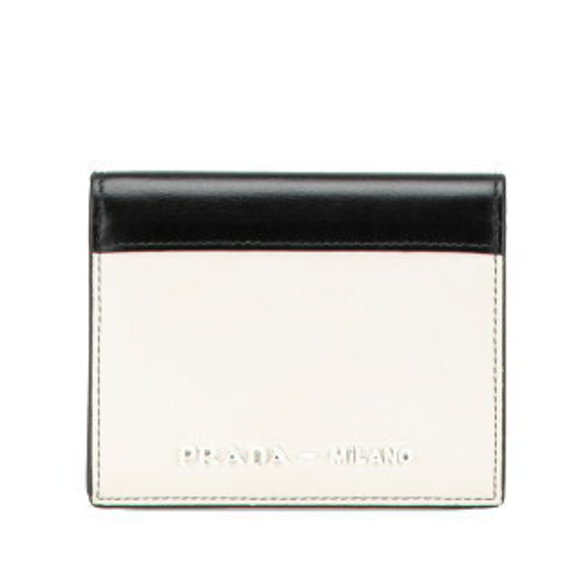 Prada Wallet white black leather - Picture 1 of 8